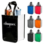Lola Laminated Tote Bag, 9 1/16''x 12''x 4 3/4'', Non-Woven