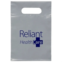 7W x 10 1/2H Die Cut Handle Bag - Flexo Ink Print