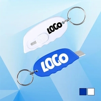 Mini Blade Box Cutter With Grip Handle Keychain