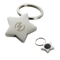 2.75" x 1.5" star-shaped chrome metal key light.... from ASI 68507 The Magnet...