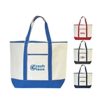 Cotton Canvas Boat Tote Bag
