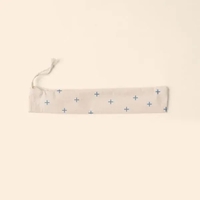 POUCH FOR REUSABLE STRAWS - MUSLIN