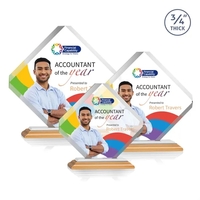 The majestic Toulon VividPrint™ Award on Bamboo Base is a brilliant... from...