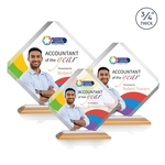 Toulon VividPrint™ Award - Bamboo/White