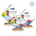 Toulon VividPrint™ Award - Bamboo/Black