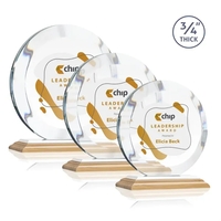 Gibralter VividPrint™ Award - Bamboo/White