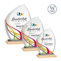 Daltry VividPrint™ Award on Bamboo Base - Black... from ASI 84592 St Regis...