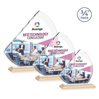 The contemporary Nantucket VividPrint™ Award is made from thick 3/4"...