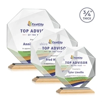 Bradford VividPrint™ Award - Bamboo/Black