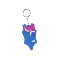 Molded PVC key tag in 2.5" sizes with short chain and... from ASI 62088...
