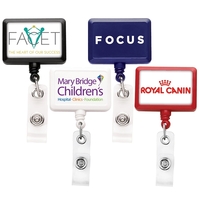JUMBO Rectangle Retractable Badge Reel (belt clip)