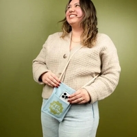 Sling Pouch, flat design with snap closure to contain phone. ... from ASI...