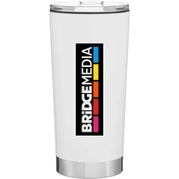 20 oz 90% post-consumer recycled stainless steel tumbler with recycled PP......