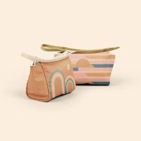 A small rectangular pouch with a zipper closure and a handy... from ASI 74710...