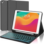 Bluetooth Keyboard Case for iPad 10.2''(White)