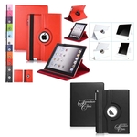 iPad Pro 10.5" Rotate Leatherette Case (Red)