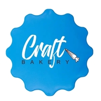 Cookie cutter with large imprint area and cuts cookie into 4... from ASI...