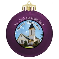 Round Glossy Shatterproof Ornament