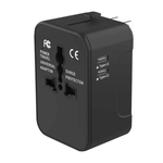 Dual Type C USB A Universal Travel Adapter
