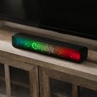 The ColorWav sound bar lights up your logo with RGB colors... from ASI 61966...