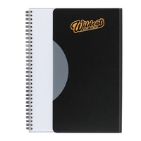 This Satin Finish Large sleek notebook features 60 double sided pages... from...