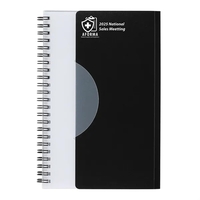 This Satin Finish Junior sleek notebook features 60 double sided pages......