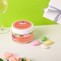 3 oz small jar of multi-colored pastel Jordan Almonds.... from ASI 61966 HPG...