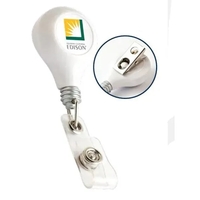 Blue star shape retractable badge holder with swivel clip.... from ASI 64635...