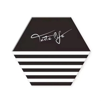 Hexagon ceramic coaster with cork base plus full color UV printing... from...