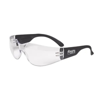 Plastic safety glasses with scratch resistance lenses and UV protection.......