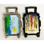 Suitcase Shaped Bottle Opener Magnet