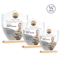 The Scudo Shield VividPrint™ Award signifies protection, authority, and...