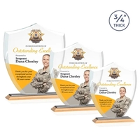 Scudo Shield VividPrint™ Award - Bamboo/Black