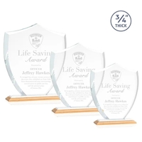 Scudo Shield Award - Bamboo/White