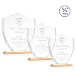 Scudo Shield Award - Bamboo/White