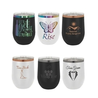 12 oz. Stainless Steel Polar Camel Stemless Wine Glasses feature...