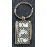 Carbon Fiber Rectangle Keychain... from ASI 40610 Perry Blackburne Inc