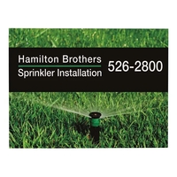 24" x 18" corrugated plastic sign with full color graphics on... from ASI...