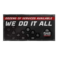 4' x 8' super poly knit fabric banner with single sided... from ASI 87188...