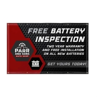 5' x 8' super poly knit fabric banner with single sided... from ASI 87188...