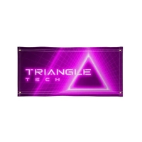 2' x 4' polyester poplin banner with single-sided dye sublimated graphics.......