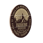 12" Round MDF Slatted Wood Print