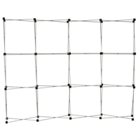 119.38" x 90.5" x 11" lightweight aluminum GeoMetrix 12-quad display...