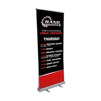 Get double the advertising power with this retractable banner display.......