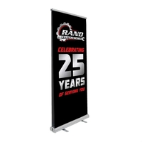 Get double the advertising power with this retractable banner display.......