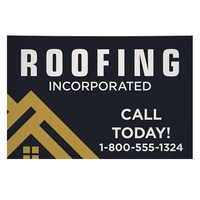 36" x 24" corrugated plastic sign with full color graphics on... from ASI...