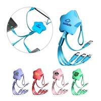 3-in-1 Star Retractable Charging Cable