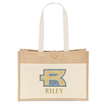 Riley™ - Jute Tote - Sparkle