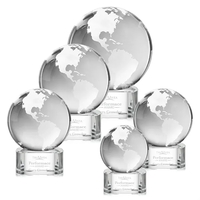 Globe Award on Paragon Base - Clear