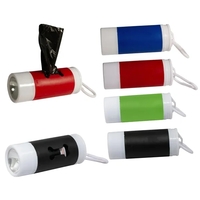 Pet waste bag dispenser with flashlight with carabiner.... from ASI 42920...